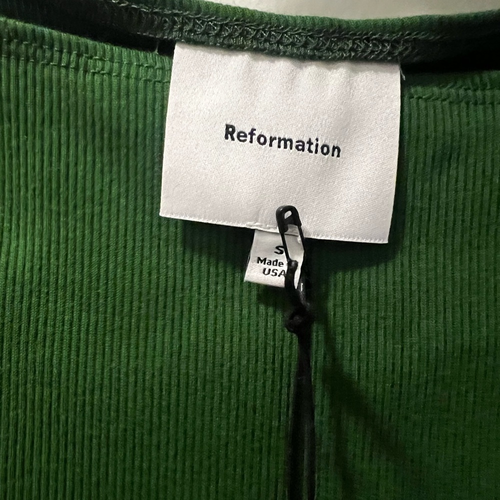 Reformation Green Sleeveless Top - Picture 2 of 4